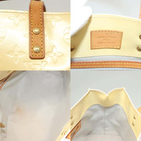 LOUIS VUITTON Monogram Vernis Reade PM Hand Bag Perle M91336 - Picture 11 of 12